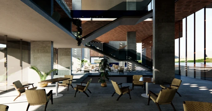 Club house interior furniture