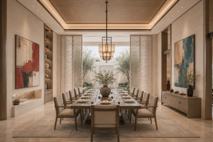 Villa dining room furniture