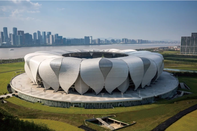 Stadium exterior material